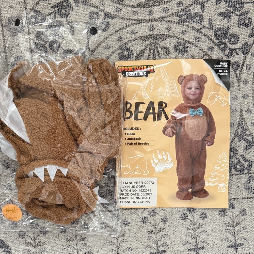 Brown Bear Costume for Baby